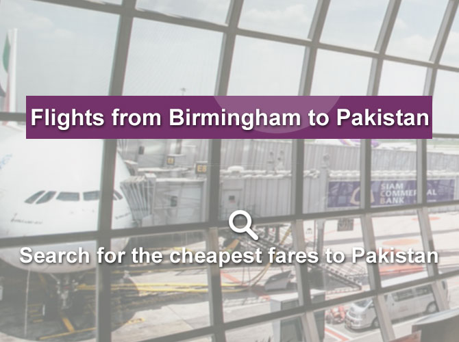 flights from birmingham to pakistan